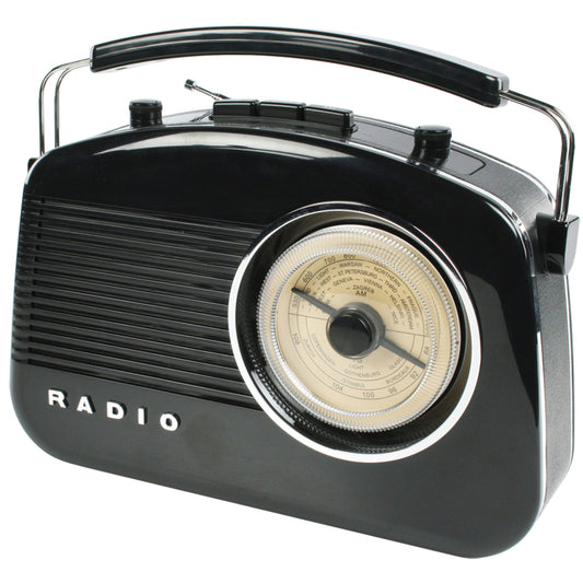 B-WARE - Retro-Design AM/FM-Radio Schwarz