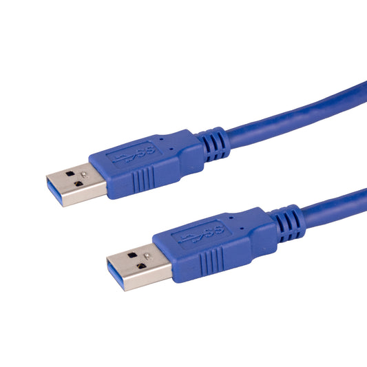 Lyndahl USB 3.0 AM/AM Verbindungskabel, verschiedene Längen, blau