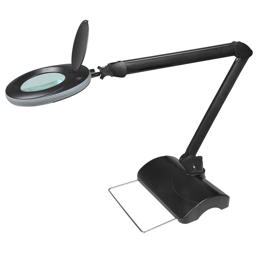 B-WARE - Lumeno 7215SW Lupenleuchte/Arbeitsplatzlampe schwarz mit Tischstativ 5