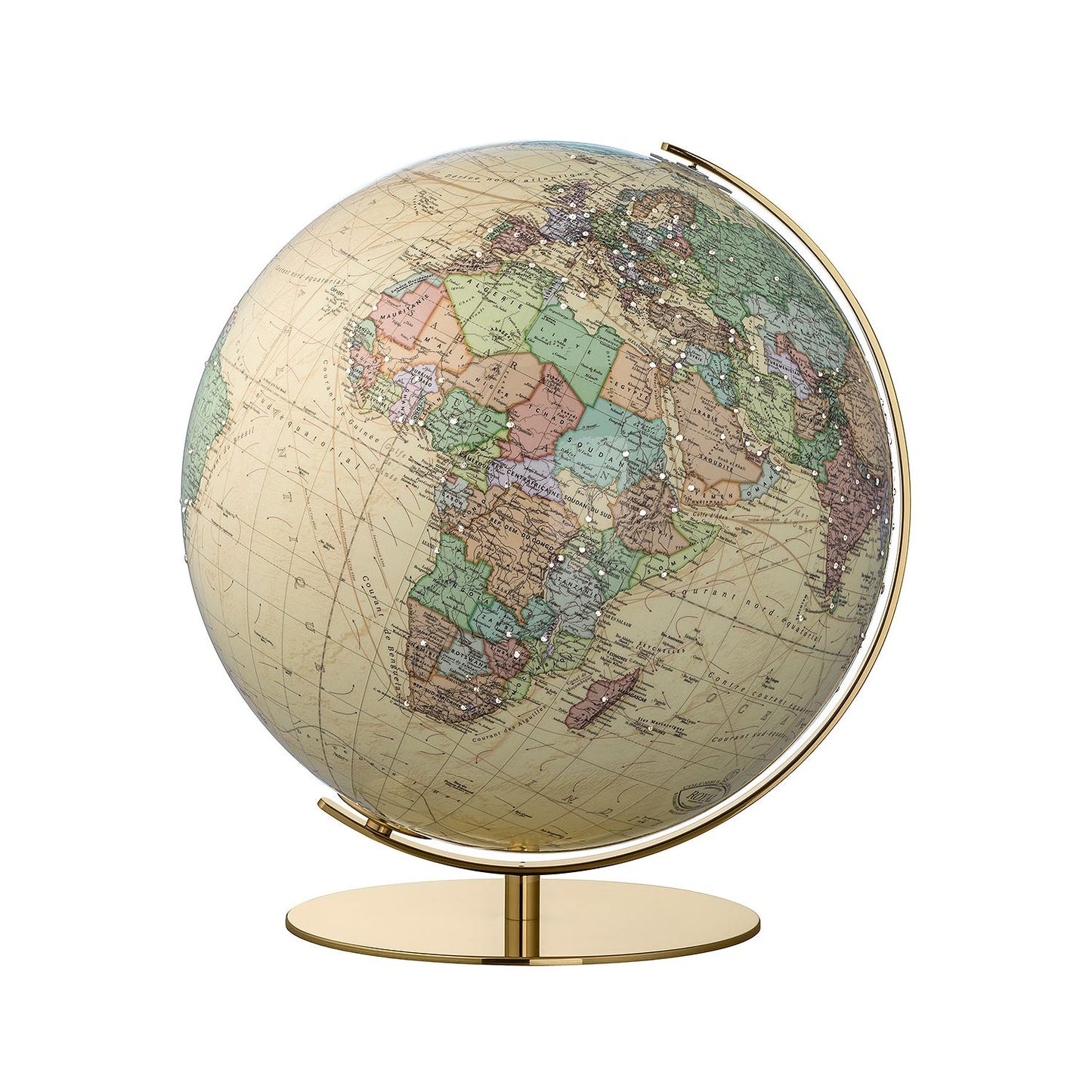 Globe lumineux Columbus SWAROVSKI D 40 cm verre acrylique, différentes variantes