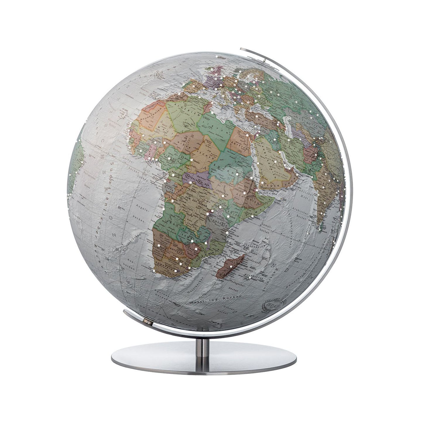 Globe lumineux Columbus SWAROVSKI D 40 cm verre acrylique, anglais, différentes variantes