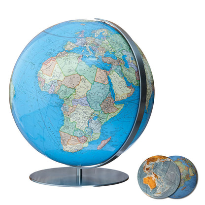 Globe de table Columbus D 51 cm verre acrylique, image de carte anglaise, différentes variantes