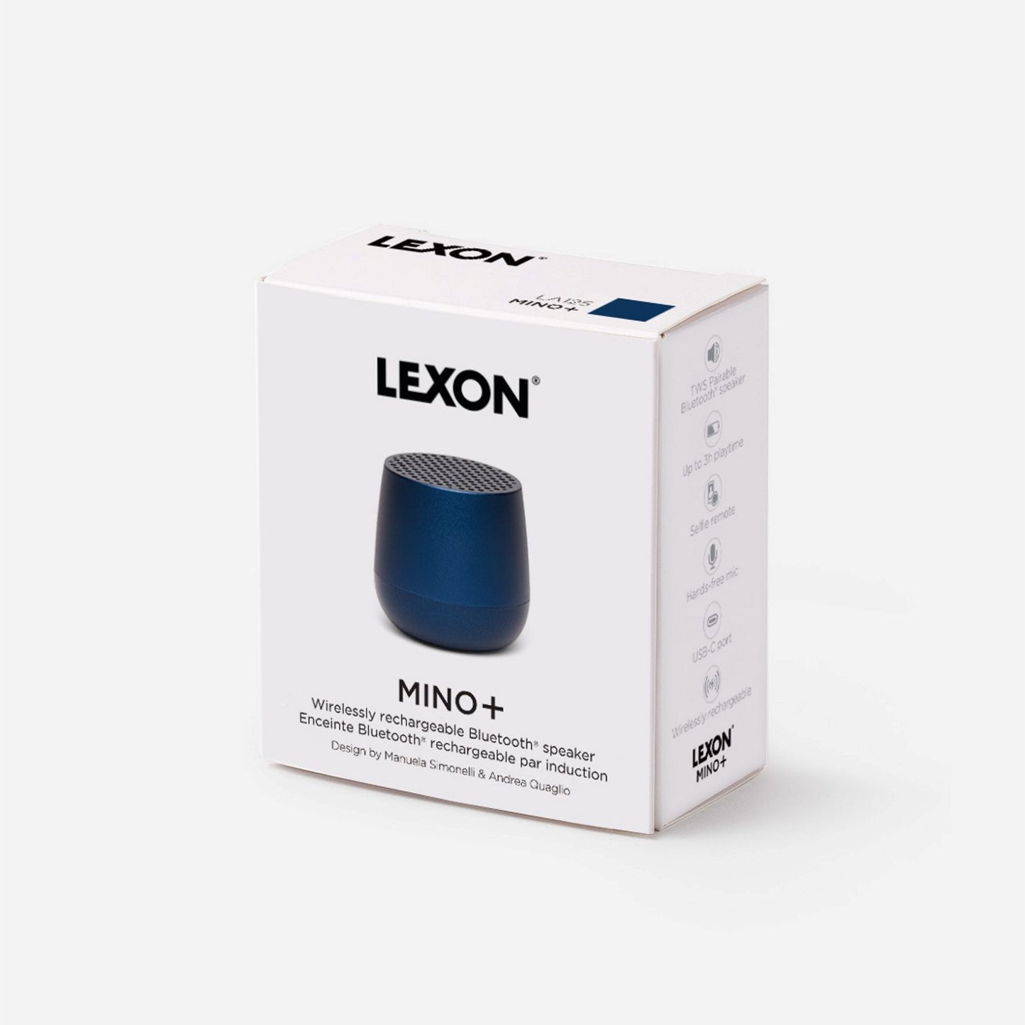 Lexon MINO+ mini haut-parleur Bluetooth TWS, Qi, différentes couleurs